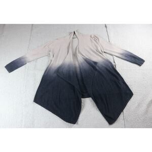 Barefoot Dreams Cardigan L Xl 436 Calypso Ombre Wrap Cardigan Brown Blue Black